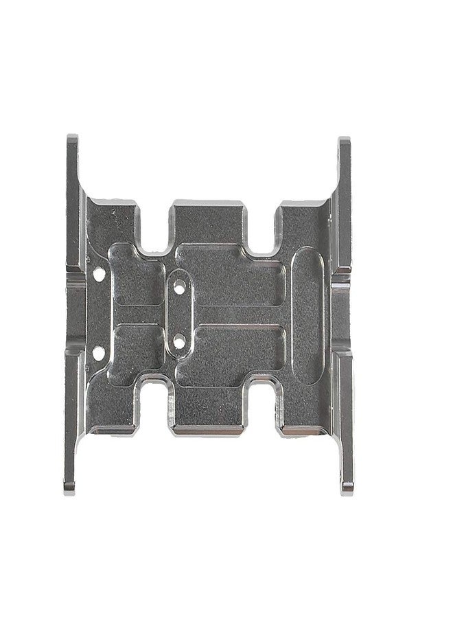 MORFUM RC Car Aluminum Alloy Center Transmission Skid Plate Mount Gearbox Mount Base Compatible with Axial SCX10 90047 Wrangler 1/10 RC Crawler Car Upgraded Parts (Silver) - Image 5